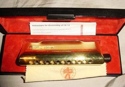 Gold Chromatic Harmonica