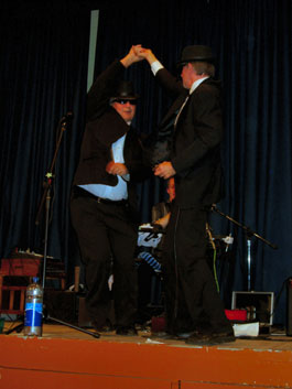 Ross Jacques and Jim Knight as The Blues Brothers